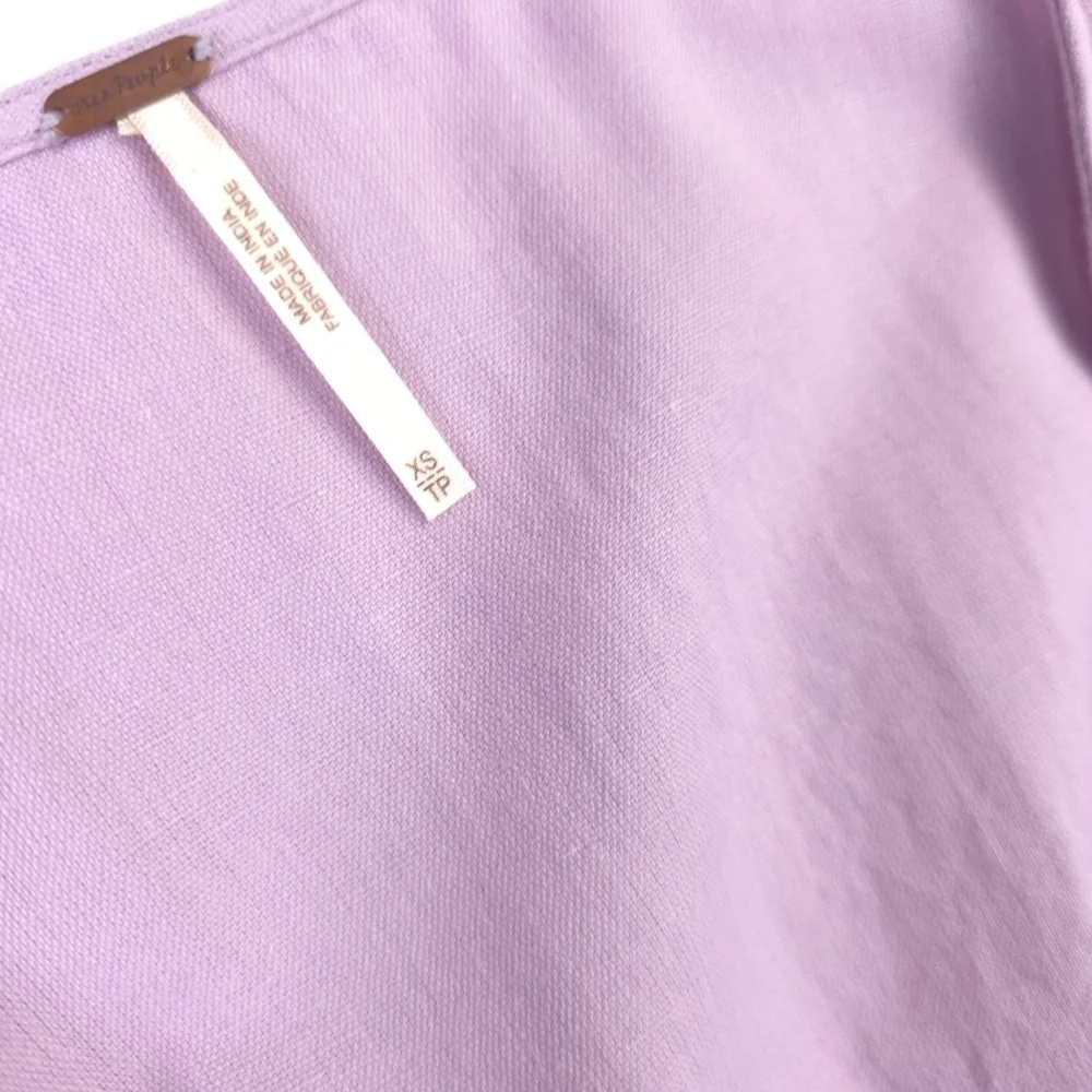 Free People Elegant Lavender Wrap Maxi Dress Sz Xs - Picture 7 of 11